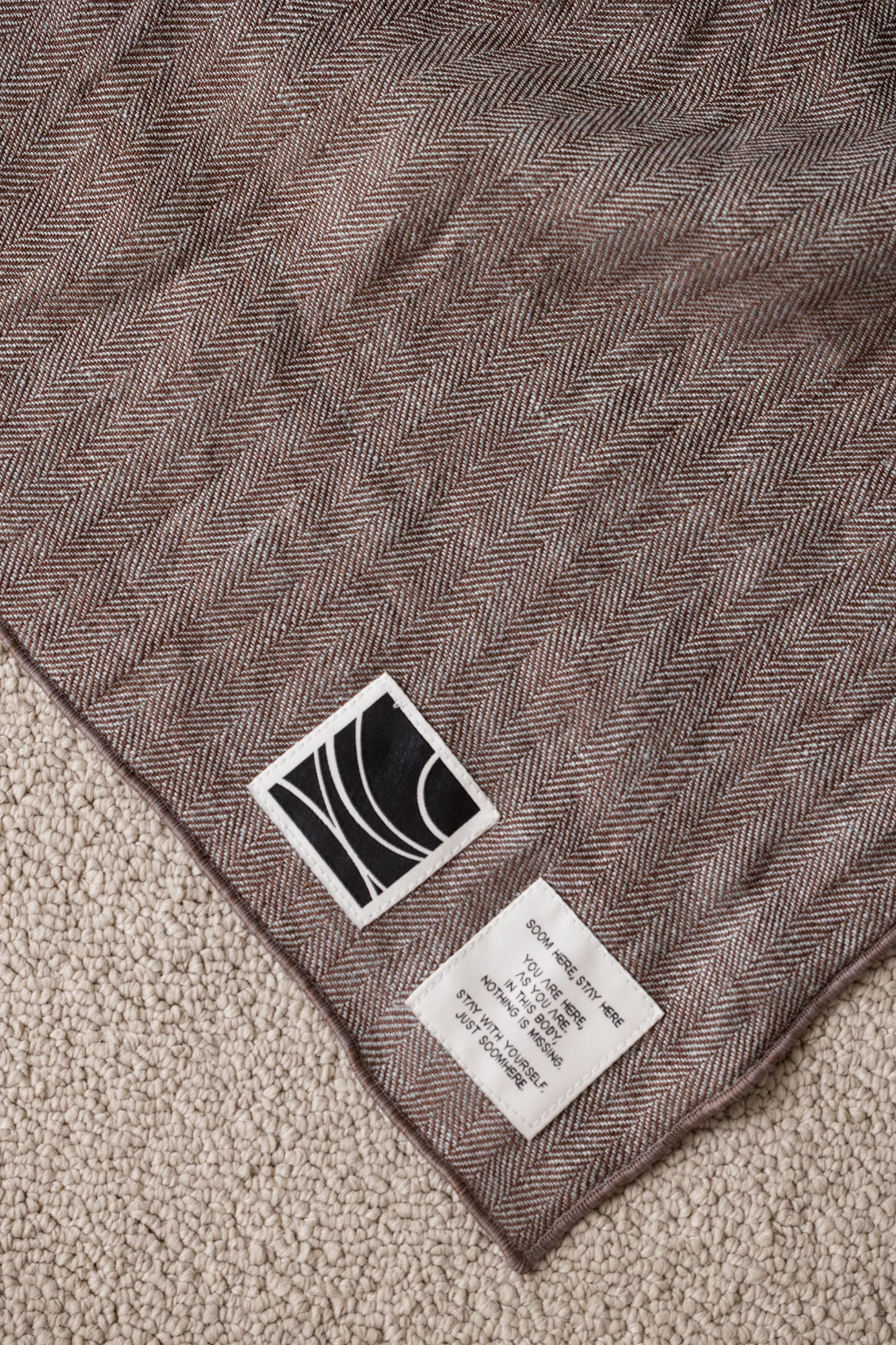 SOOM Meditation Blanket-Harringbone light 11