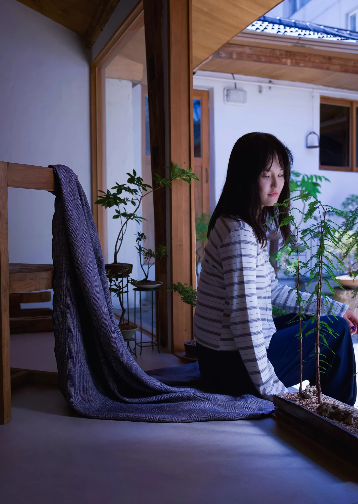 SOOM Meditation Blanket-Harringbone light 9